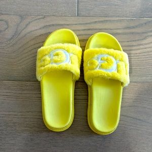 Ugg Layton Treadlite Slides Yellow, Women’s Sz 9
